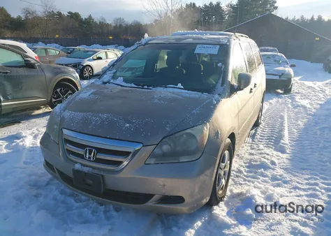 2005 Honda Odyssey Ex из США, поврежденный, VIN 5FNRL38455B068634